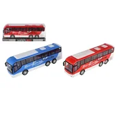 Teddies Avtobusni daljinski upravljalnik iz plastike 31 cm na vztrajniku 2 barvi v blister pakiranju