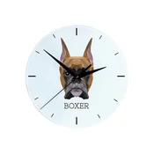 Boxer, Boxer I - geometrijska stenska ura s fotografijo in napisom