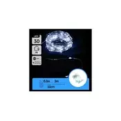 Aigostar - LED lanac 30x LED, napajanje 3x AA, 3,3 m, hladna bela