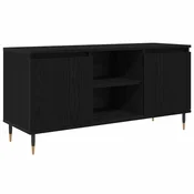 Vidaxl TV omarica Črna Orehovina 104 x 35 x 50 cm Konstruiran les