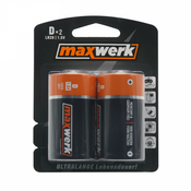 Baterija alkalna D LR20 1.5v 2/1 Maxwerk