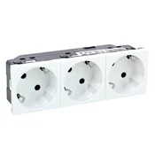 77253 TROJNI VTIČ 3×2P+E/16A/250V 6M 45° MOSIC BELA LE077253
