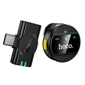Hoco Brezžični mikrofon USB-C Hoco L21, črn