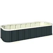 Homestar Dvignjena gredica za vrt 136x52x31 cm temno siva, (5000228422)