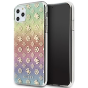 Guess iPhone 11 Pro Max multicolor hard case Iridescent 4G Peony (GUHCN65PEOML)