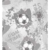 Tapeta nogometna žoga v sivi barvi - 245x270