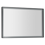 Ogledalo SORT z osvetlitvijo ozadja LED, 1000 x 700 mm, mat črno - Črna - Aluminij - LED - Svetila - 31.8 - LED - Ogledala z osvetlitvijo ozadja