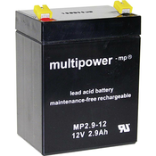 multipower Svinčev akumulator 12 V 2.9 Ah multipower MP2,9-12 A97275 svinčevo-koprenast (AGM) 79 x 107 x 56 mm ploščati vtič 4.8 mm