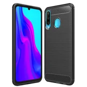 Techsuit Carbon Silicone ovitek za Huawei P30 lite / P30 lite New Edition – črna