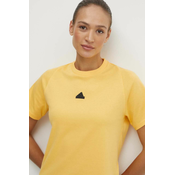 Majica kratkih rukava adidas Z.N.E za žene, boja: žuta, IS3932