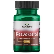 Swanson trans-resveratrol, 100 mg, 30 kapsul