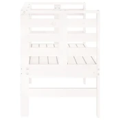 Vrtna klupa bijela 111,5 x 53 x 71 cm od masivne borovine