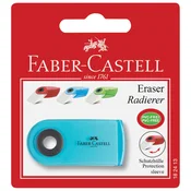 GUMICA PLASTICNA SLEEVE MINI FABER CASTELL 182413 BIJELO/PROZIRNO SORTIRANO BLISTER-EOL!!