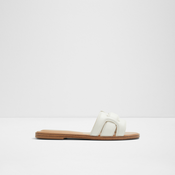 White womens leather slippers ALDO Elenaa