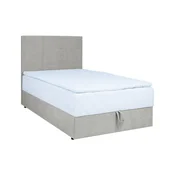 Homestar Postelja LEVI 90x200 cm temno bež z vzmetnico