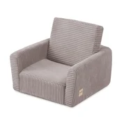 Djecja fotelja na razvlacenje PLUSH NEST CUBIE, naslonjac, ??bež, vrhunski kord