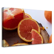 shumee Platno s tiskom Kuhinja Rdeča Oranžna 90x60