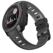 GS Dvobarvni silikonski pašček za Garmin Instinct - siv in črn