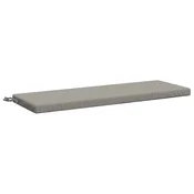 Vidaxl Blazina za klop SOEST 100% poliester Siva 120 x 40 x 5 cm