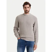 BOSS Pulover Arakingo 50565119 Bež Relaxed Fit