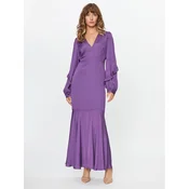 TWINSET Večerna obleka 232TT2171 Vijolična Regular Fit