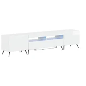 vidaXL 5-delna LED TV omarica Bela visok sijaj Inženirski les