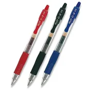 Gel olovka, 0,25 mm, s gumbom, PILOT G-2, crvena BL-G2-5-R