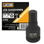 JCB udarna nasadna glava BIT 3/4 19mm 6-platna Cr-Mo NADOVRATNIK