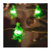 LED Božična veriga 10xLED/2xAA 1,2m topla bela