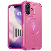 Hibridni ovitek ESR Cyber HaloLock za iPhone 17 - pink