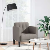 vidaXL Kavč z nasloni za roke taupe 53 cm blago
