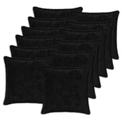 vidaXL Prevleka za blazino 12 kos HOUTEN Črna 40 x 40 cm