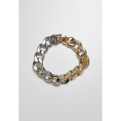 Two-tone bracelet - gold and silver colors