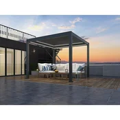 Bellano Living Bioklimatska pergola Bellano S25, 3x3; temno siva, prostostoječa