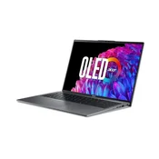 IZLOŽBENI - Laptop ACER Swift Go 16 OLED NX.KWNEX.003 / Core Ultra 5 125U, 16GB, 1TB SSD, Intel Graphics, 16 3,2K 120Hz OLED, Windows 11, sivi