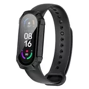 Ovitek z zaščito zaslona Techsuit Defense360 Pro za Xiaomi Smart Band 7/7 NFC - črn