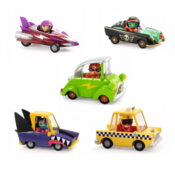 Kompet Crazy Motors - Taxi Joe & Shark NGo & Pirate Wheels & Miss Burgundy & Green Flash