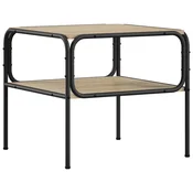 vidaXL Stranska miza Sonoma hrast 100 x 50 x 46 cm Inženirski les