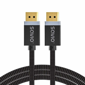 SAVIO savio displayport (m) - kabel displayport (m), v1.4, 3 m, cl-176