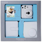 FujiFilm Instax Mini 12 Bundle Box fotoaparat, Clay White