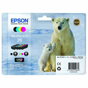 EPSON T2616 (C13T26164020), originalna tinta, crna + šarena, 6,2ml/3x4,5ml