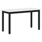 Vidaxl klop Bela 80 x 35 x 45 cm Masivno borovo les