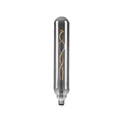 LED-cevna žarnica Lucande, E27 4 W, O 6 cm, dimna, 1800 K - dimno siva - Steklo