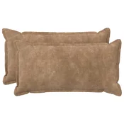 vidaXL Blazina z blazino HOUTEN 2 kos Taupe Mikrofibra