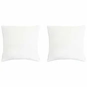 vidaXL vidaXL Vzglavnik 2 pcs Bela 60 x 60 cm Bambusova vlakna, (5000294767)