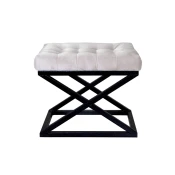 Atelier del Sofa Tabure 50x42x40cm, Crno-Belo