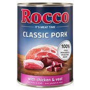 Rocco Classic Pork 6 x 400g Svinjina s piščancem in teletino
