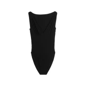 Norma Kamali Ženski bodi KK122BPL663001-BLACK, Crni