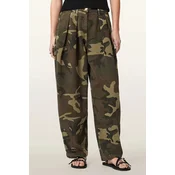 AllSaints baggy hlače ženske bombažne BECCA