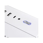 LIAN LI računalniško ohišje O11 Dynamic Mini Snow Edition, ATX, Midi-Tower, kaljeno steklo, belo